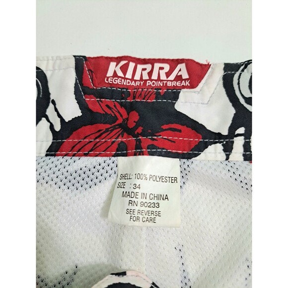 KIRRA Y2K Vintage Men's 34Floral Hawaiian Aloha Surf Beach Board Swim Shorts - Picture 4 of 8